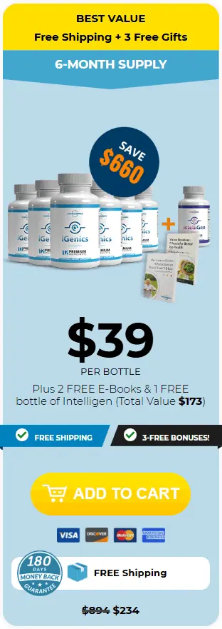 buy igenics 6 bottles best value